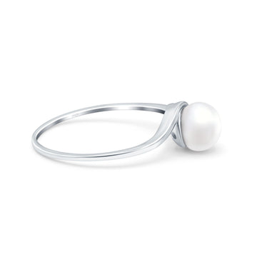 Silver Pearl Ring